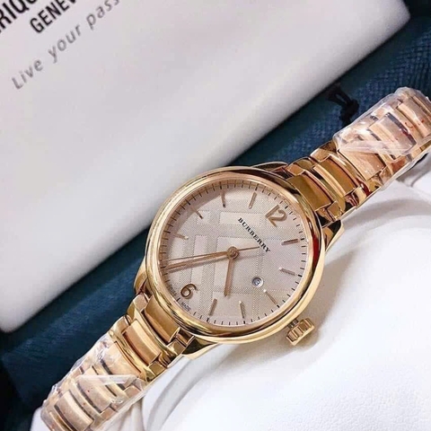 Burberry The Classic Round |Nữ Giới |Mặt Tròn |Dây Kim Loại Rose Gold |Máy Pin (Quartz) |Size 32mm