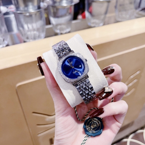 Rolex Cellini |Nữ Giới |Mặt Vuông |Xanh Dương |Dây Kim Loại |Máy Pin (Máy Quartz) |Size 33mm