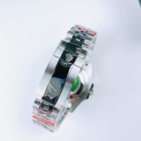 Rolex GMT Master II |Nam Giới |Niềng Xanh Đen |Dây Kim Loại Silver |Máy Cơ (Automatic) |Size 40mm