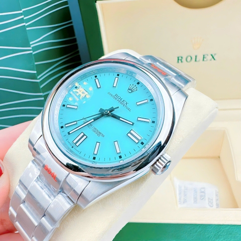 Rolex Oyster Perpetual |Nam Giới |Mặt Xanh Ngọc |Dây Kim Loại Silver |Máy Cơ (Automatic) |Size 41mm