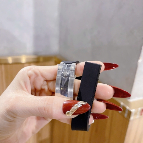 Rolex Submariner |Nam Giới |Đính Đá |Dây Silicone Đen |Máy Cơ (Automatic) |Size 41mm