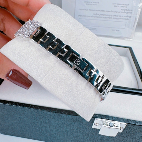 Royal Crown Mặt Trắng |Nữ Giới |Silver |Dây Kim Loại Đính Đá |Máy Pin (Quartz) |Size 30mm