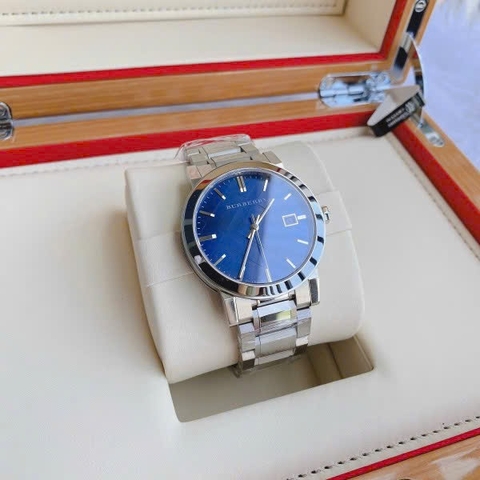 Burberry The City |Nam Giới |Xanh Dương |Dây Kim Loại Silver |Máy Pin (Quartz) |Size 38mm