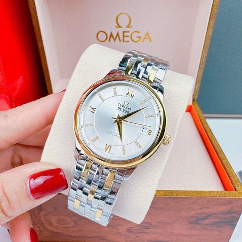 Omega Deville |Nam giới |Mặt Trắng |Dây Kim Loại |Demi Vàng |Máy Cơ (Automatic) |Size 40mm