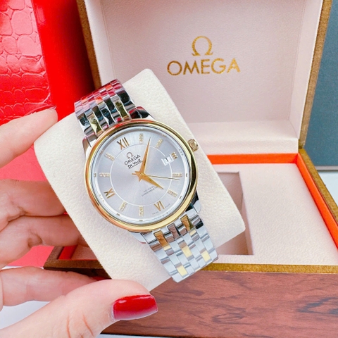 Omega Deville |Nam giới |Mặt Trắng |Dây Kim Loại |Demi Vàng |Máy Cơ (Automatic) |Size 40mm