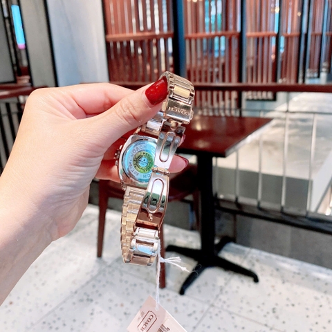 Coach EST 1941 |Nữ Giới |Mặt Đính Đá |Dây Kim Loại Rose Gold |Máy Pin (Quartz) |Size 35mm