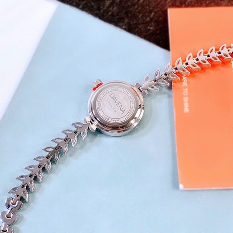 Davena Mặt Trắng |Nữ Giới |Silver |Vòng Tay Đính Đá |Máy Pin (Quartz) |Size 26mm