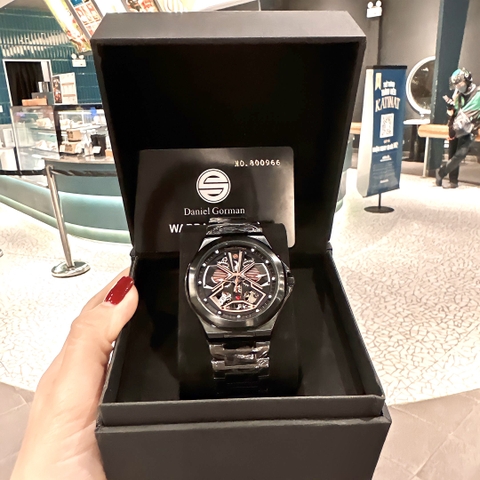 Daniel Gorman Full Đen |Nam Giới |Dây Kim Loại |Máy Cơ (Automatic) |Mặt Tròn |Size 44mm