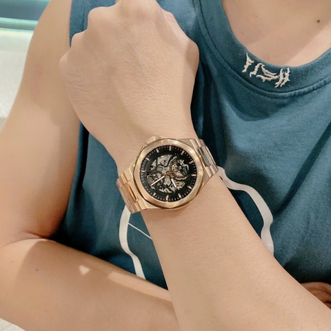 Daniel Gorman Rose Gold |Nam Giới |Dây Kim Loại |Máy Cơ (Automatic) |Mặt Tròn |Size-44mm