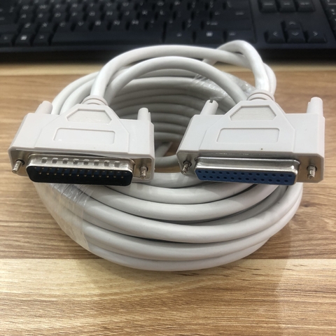 Cáp ILDA Đèn Chiếu Laser, Cáp X-Laser ILDA Laser D-Sub DB25 Chân LPT Parallel 1284 2 Hàng Âm Dương Chuẩn Song Song Length 10M