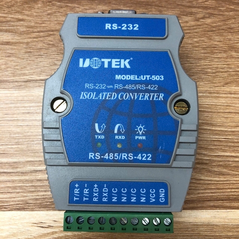 Module chuyển đổi tín hiệu UOTEK UT-503 từ RS232 sang RS485-RS422 Converter with Isolation