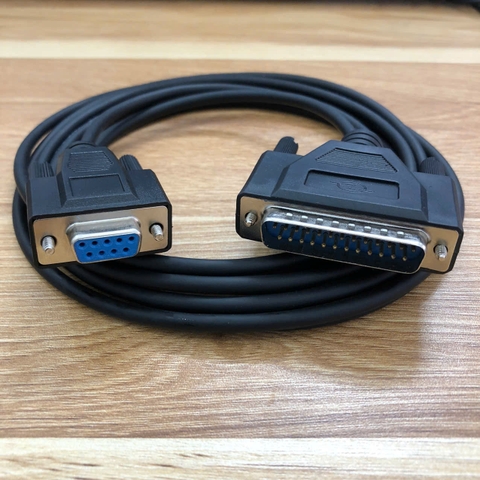 Cáp kết nối máy phân tích độ ẩm AND ML-50 đến máy in AND AD-720Di DOT Multi Prrinter Cable RS232 DB9 Pin Female to DB25 Pin Male dài 1.5M