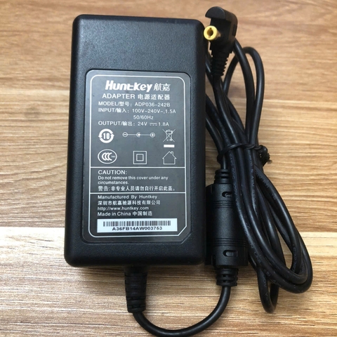 Chuyển nguồn Adapter Huntkey ADP036-242B 24V 1.8A dây nguồn DC 5.5×2.5mm AC Adapter For PAX S78 S60-S