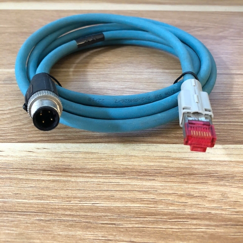 Cáp Keyence OP-87457 Ethernet NFPA79 Cable D-Code M12 4 Pin Male to RJ45 dài 2M