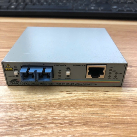 Bộ chuyển đổi quang điện AT-MC103XL Allied Telesyn UTP to singlemode SC fiber Fast Ethernet Media Converter