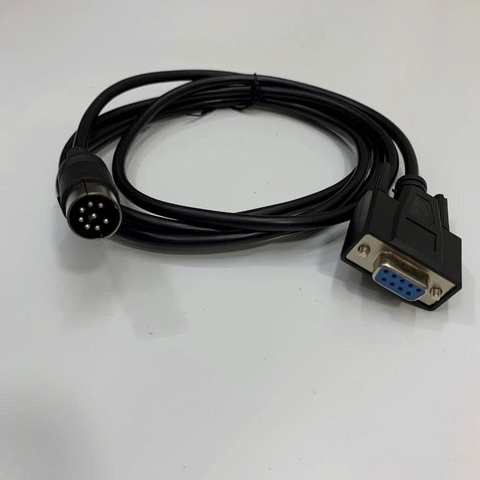 Cáp cân điện tử Shimadzu BL3200H BL620S BL220H kết nối với máy in thống kê TX110 Printer Cable RS232C DB9 Female to DIN 8 Pin Male dài 1.5M