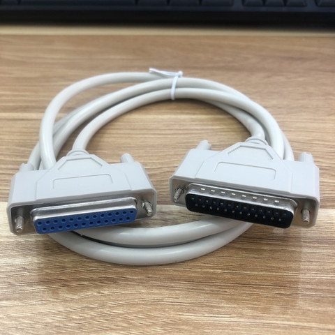 Cáp ILDA Đèn Chiếu Laser, Cáp X-Laser ILDA Laser D-Sub DB25 Chân LPT Parallel 1284 2 Hàng Âm Dương Chuẩn Song Song Length 1.5M