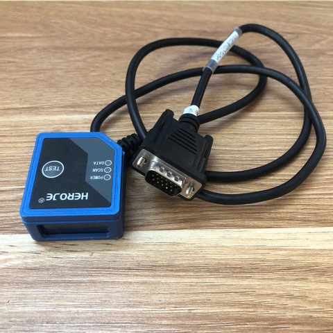 Máy Quét mã vạch HEROJE DecodeTong 1808USB 2EC030755 Barcode scanner Cable CAB-HJ-D10S-M1DB15XX DB15 pin Male