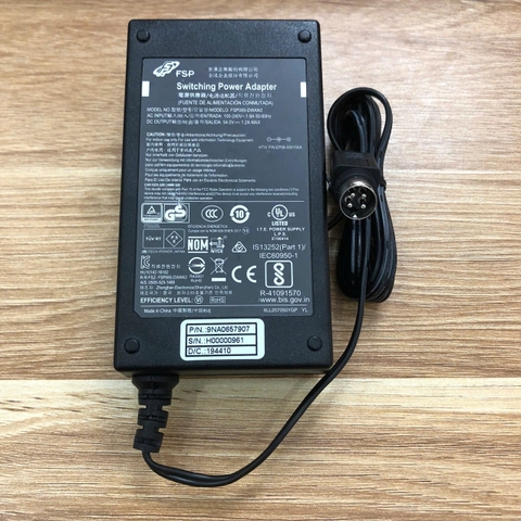 Chuyển nguồn Adapter FSP 54V 1.2A FSP065-DWAN3 đầu cắm Jack DC 4 Pin Mini Din 10mm dùng cho Cisco SG300-10 SG350-10MP-K9 SG250-10P-K9 PoE Network Switch
