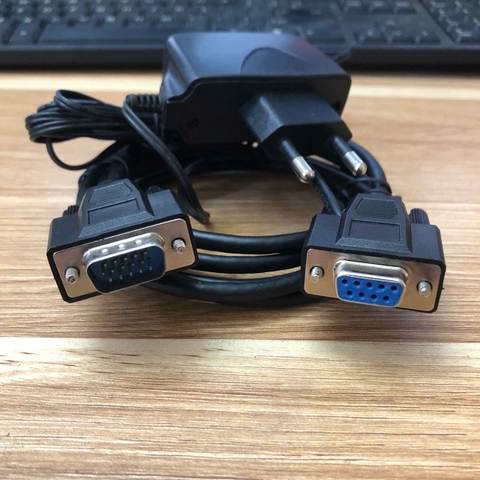 Cáp Máy Quét mã vạch Newland NLS-NVF200 NLS-NVF230 Barcode scanner Cable RS232 CBL-DB15DB9-S20 DB15 male to DB9 female dài 1.8M