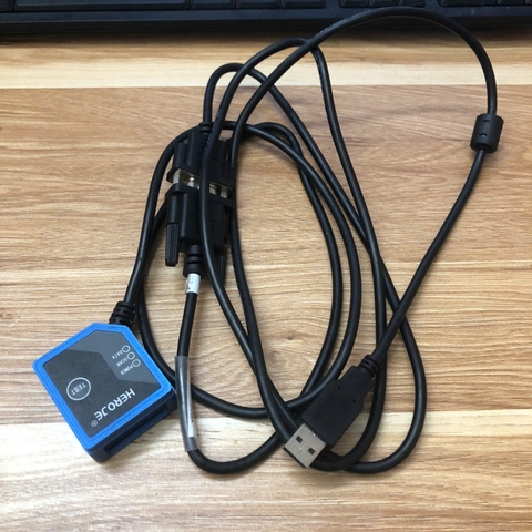 Máy Quét mã vạch HEROJE DecodeTong 1808USB 2EC030755 Barcode scanner Cable USB CAB-HJ-D10S-M1DB15XX DB15 pin Male to USB dài 2M