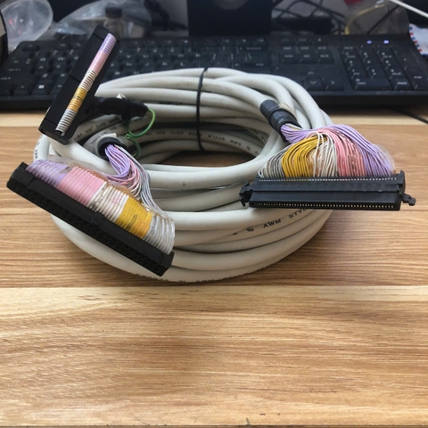 Cáp điều khiển E88972 AWM STYLE 2835 FORMAL Chống Nhiễu 50×0.1mm2 Cable MDR 100 Pin Female to 2 SCSI IDC 50 Pin Female dài 5M For Fanuc CNC Machines, PLC Servo Control, Digital I/O Board