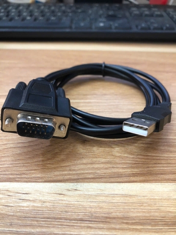 Cáp chuyển đổi truyền thông CA370-4617 370-4617 3704617 CA317-7487 317-7487 3177487 USB to DB15 chân cho Caterpillar CAT Engine G3608 C3.3B 246D 279D dài 1.5M