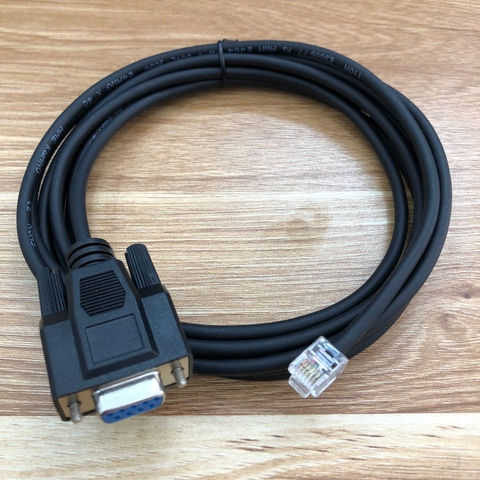 Cáp điều chỉnh bộ điều khiển KollMorgen S200 Servo Drive đến máy tính Cable RS232 to RJ12 6 Pin dài 1.8 Mét