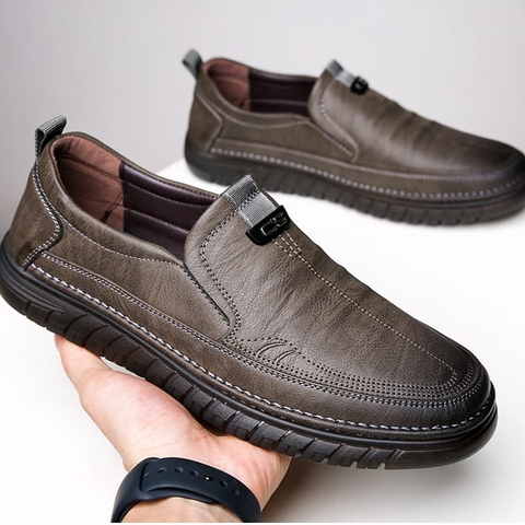 Giầy lười nam da bò