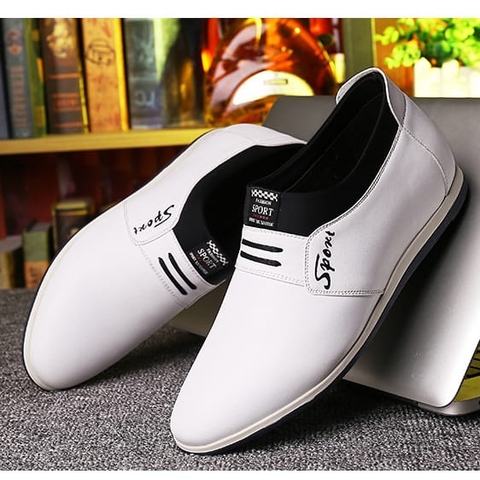 Giầy lười nam da bò