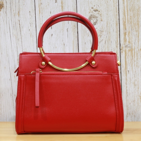 Túi đeo vai nữ tay sách tròn - Đỏ