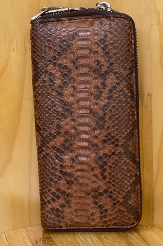 Ví nữ dài da trăn - Nâu