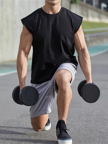 áo gym nam vải cotton 4 chiều
