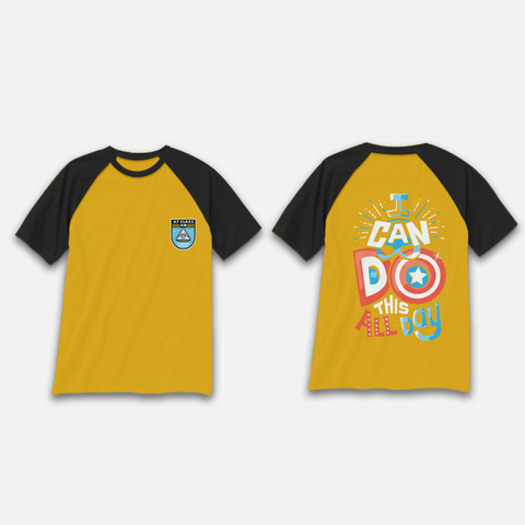 Áo thun đồng phục raglan (tay phối màu)