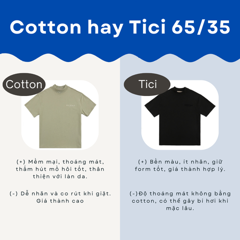 Chọn vải Cotton hay Tici Hoàng Kim