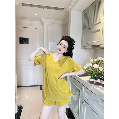 Đồ bộ thun lạnh tay ngắn quần ngắn
