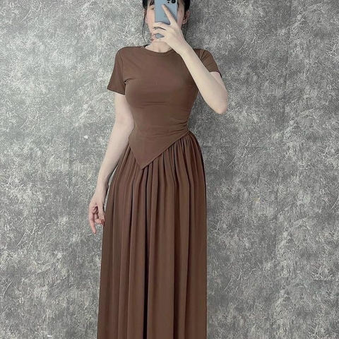 Đầm ôm Tăm lạnh Vải Hoàng Kim