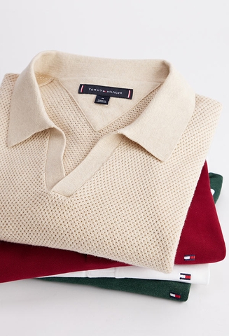 Áo polo cao cấp cá sấu lục giác cotton