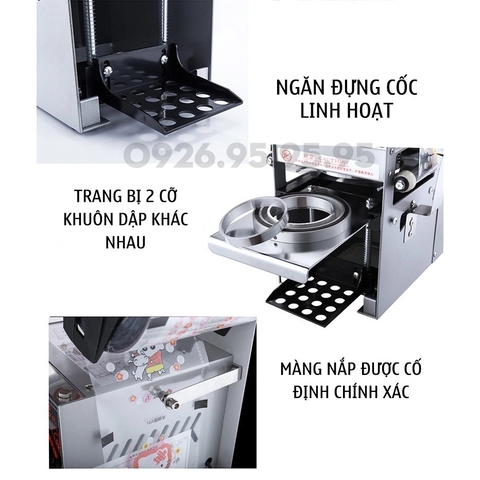 Máy dập nắp cốc bán tự động Verly WY-680