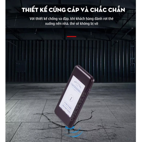 Bộ thẻ rung tự phục vụ 16 thẻ, bán kính 30-50m