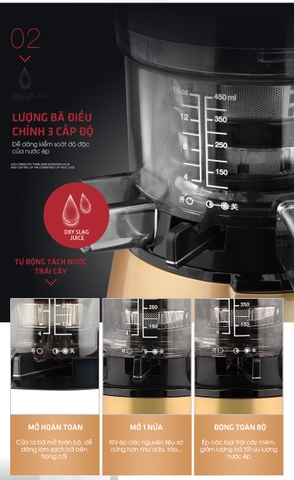 Máy ép hoa quả chậm Hu-19SGM