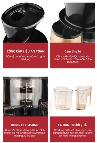 Máy ép hoa quả chậm Hu-19SGM