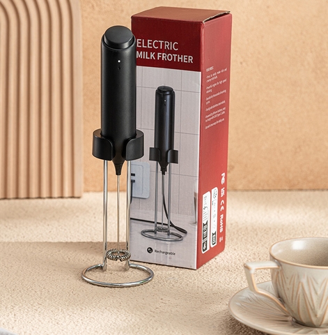 Máy tạo bọt sạc điện KJBQ-10 (Có giá đỡ kết hợp với sạc)