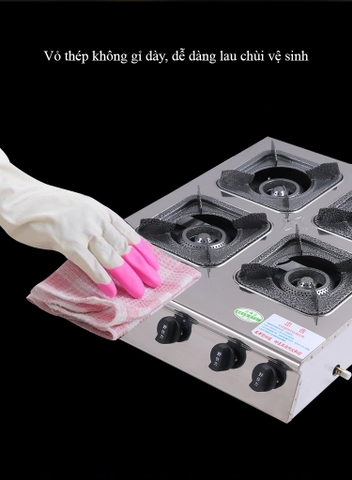 Bếp ga nấu mì cay, cơm niêu, 4-6-8 họng