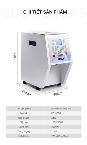 Máy định lượng bột Fest RC-3500