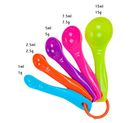 Bộ 5 Thìa Đong Định Lượng