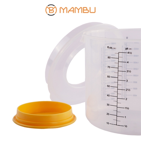 Ca Nhựa Đánh Trứng Và Kem Cheese Có Nắp 2,5L