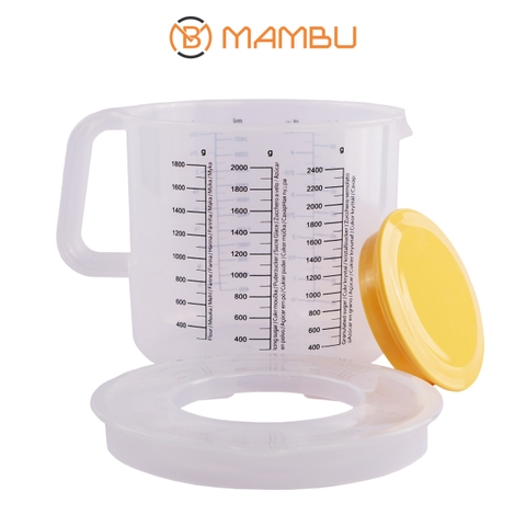 Ca Nhựa Đánh Trứng Và Kem Cheese Có Nắp 2,5L