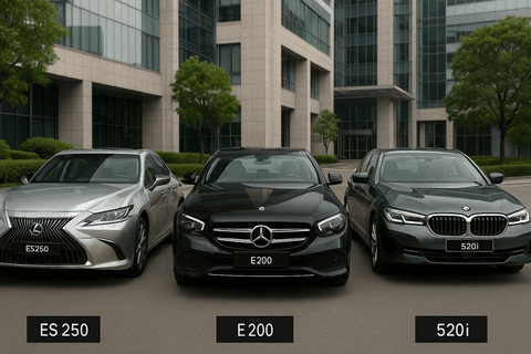 So sánh nhanh Lexus ES250, Mercedes-Benz E200 và BMW 520i