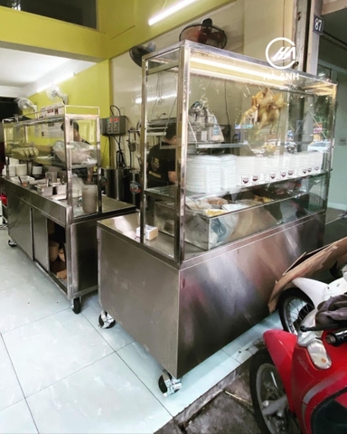 Tủ quầy bán phở Inox